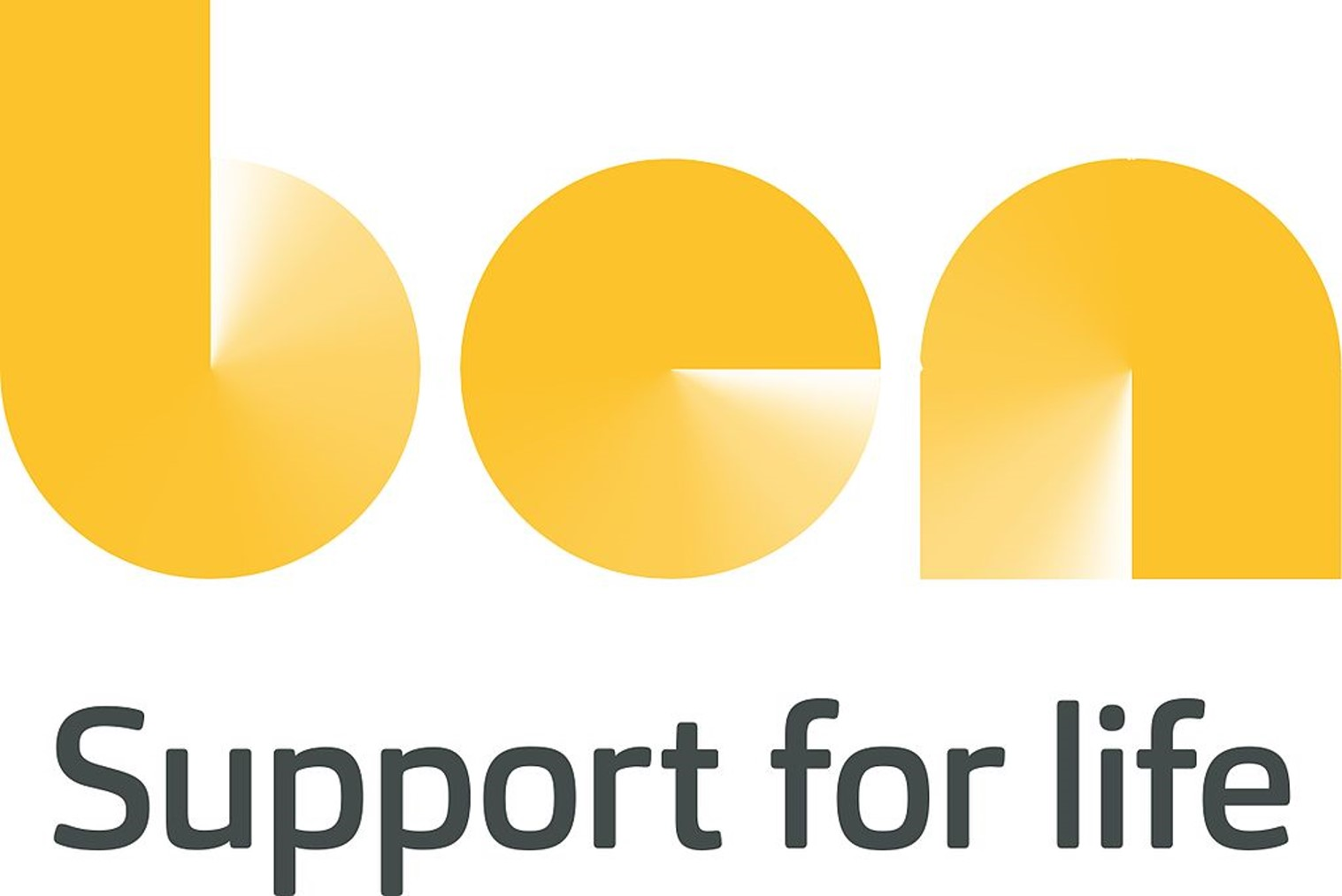 Logo for Ben - automotive industry charity - wording says Support for life