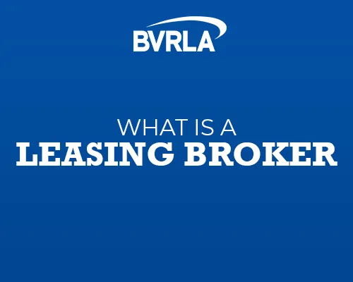 Graphic with wording What is a leasing broker?