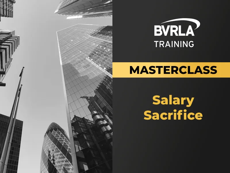 BVRLA Training Salary Sacrifice Masterclass graphic