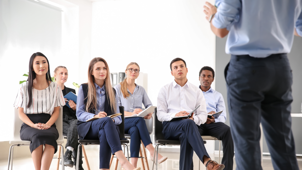 People at a seminar