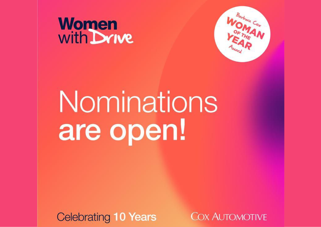Graphic showing Cox Automotive Barbara Cox Woman of the Year Award