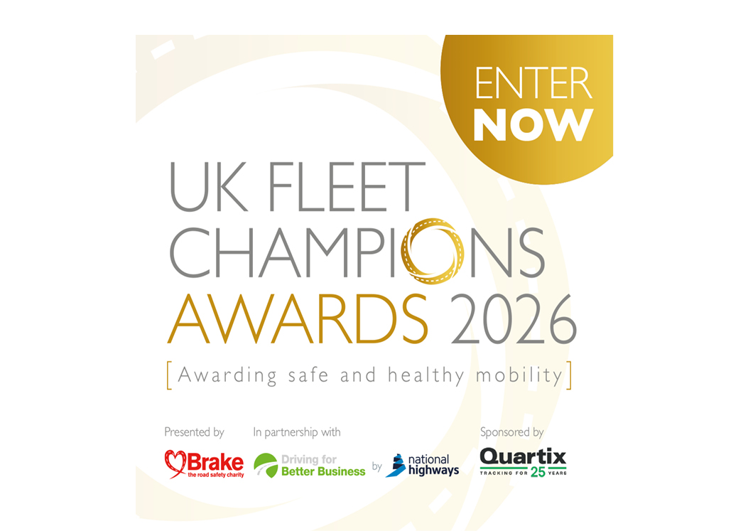Graphic of UK Fleet Champions Awards 202 - Awarding safe and healthy mobility