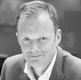 Black and white image of Ian Church, Director Business Consulting at CGI