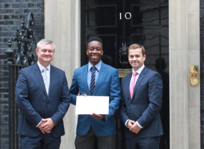 Downing Street hand-in (Gary Smith, Paul Thompson, Richard Jones).jpg