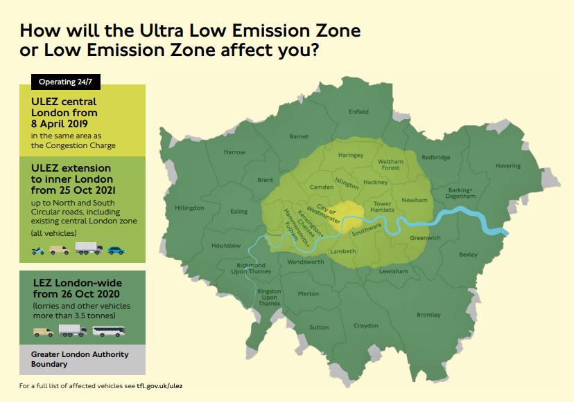 Transport for London TfL ULEZ Map Scrappage Scheme.PNG