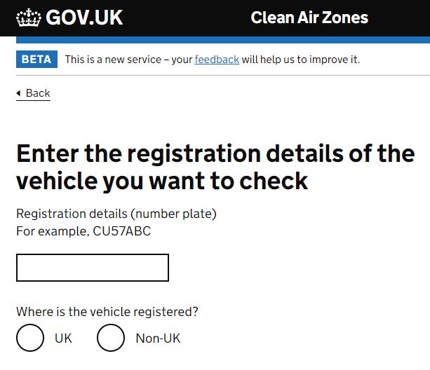 BVRLA Government launches CAZ vehicle checker